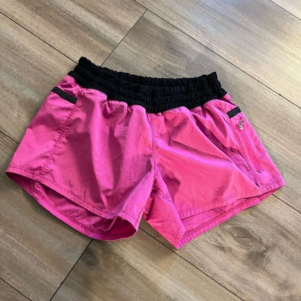 Lululemon Pink Athletic Workout Shorts‎ Women 4
